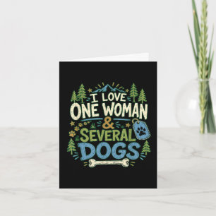 Cartão Amante engraçado sarcástico de cachorro ama uma mu