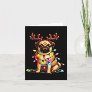 Cartão Amantes de Animais de Estimação Cães Pug Fofos Chi
