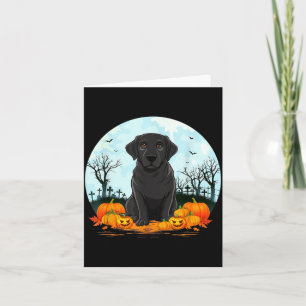 Cartão Amantes de cães labradores pretos meninos meninas
