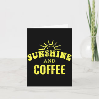 Cartão Amantes de café _ sol e café estilo retrô