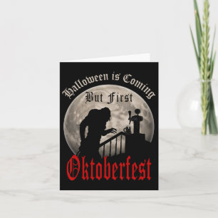 Cartão Amantes de Cerveja de Vampiro Engraçados Conde Drá