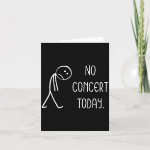 Cartão Amantes de Concertos de Música - Sem Concerto Hoje