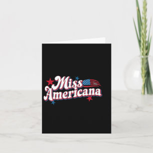 Cartão Amare Box América 4 de julho Miss Retro Americana