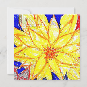 Cartão Amarelo Dahlia