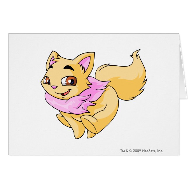 Cartão Amarelo de Wocky (Frente Horizontal)