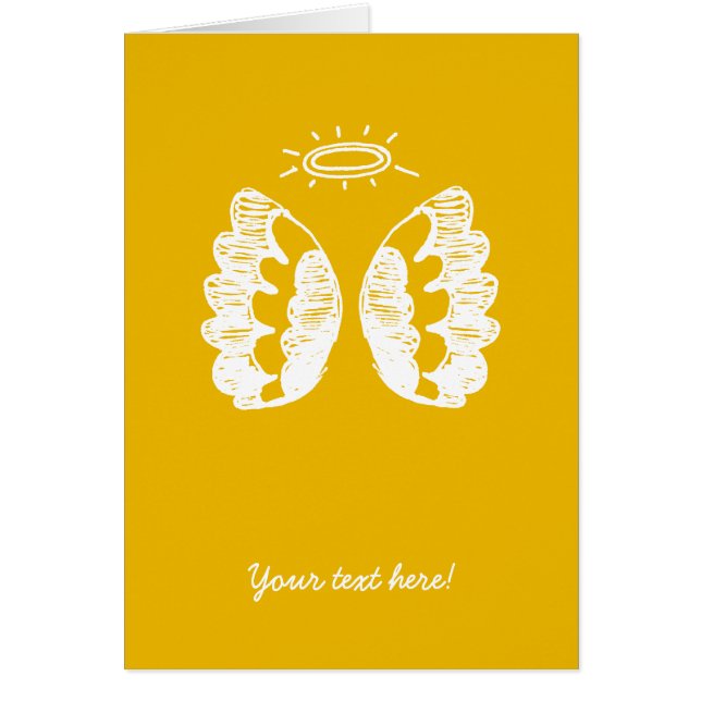 Cartão amarelo do anjo (Frente)