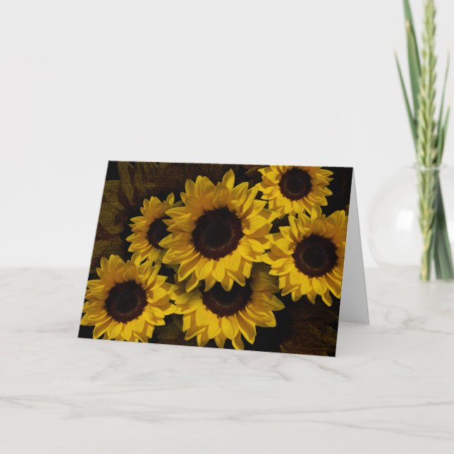 Cartão Amarelo ensolarado (Frente)