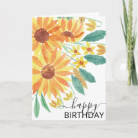 Amarelo Verão Girassol Amargo Feliz Aniversário