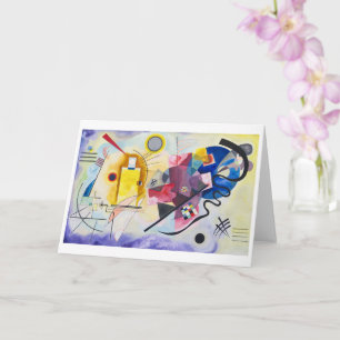 Cartão Amarelo-vermelho-azul Kandinsky