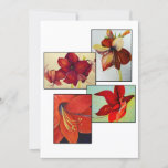 Cartão Amaryllis Collage<br><div class="desc">PRlimages é uma divisão de Pinturas de Rachel Lowry.</div>