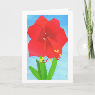 Cartão Amaryllis Flower
