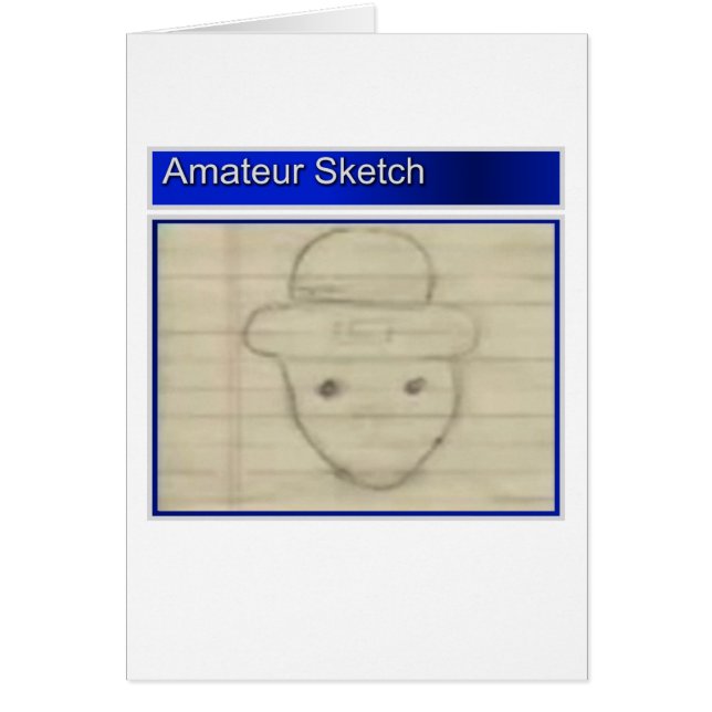 Cartão Amateur Leprechaun Sketch (Frente)