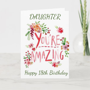 Cartão AMAZING DAUGHTER ON YOUR 32nd BIRTHDAY Card