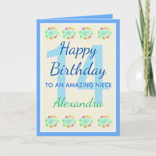Cartão Amazing Niece 14 Modern Keepsake Birthday Card