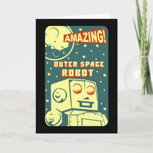 Cartão Amazing Outer Space Robot