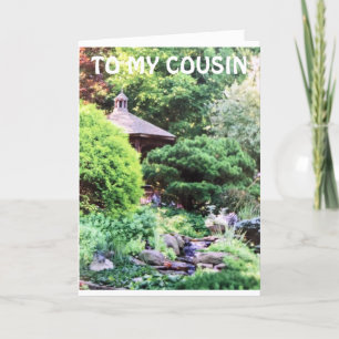 CARTÃO AMAZING & SPECIAL ***COUSIN*** BIRTHDAY