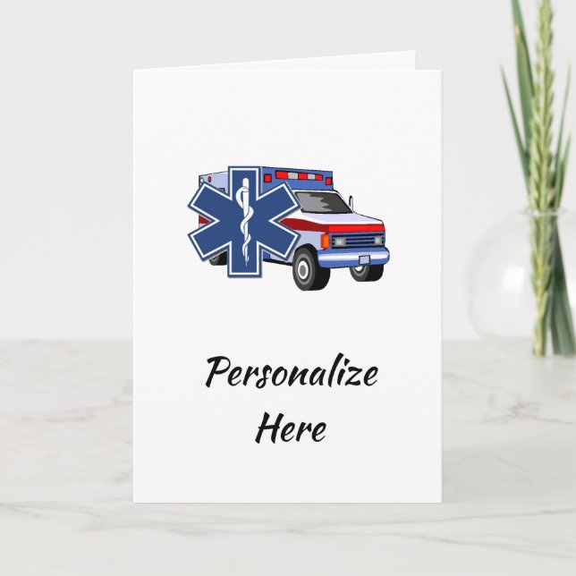 Cartão Ambulância EMS (Frente)