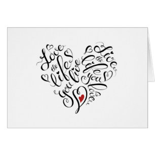 Cartão Ame a vida onde você vive