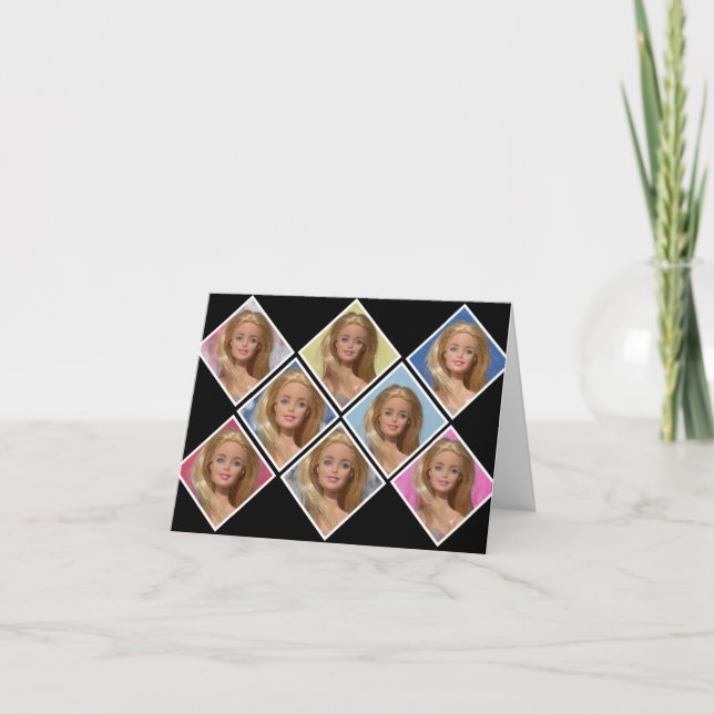 Cartão Ame as minhas bonecas (Frente)