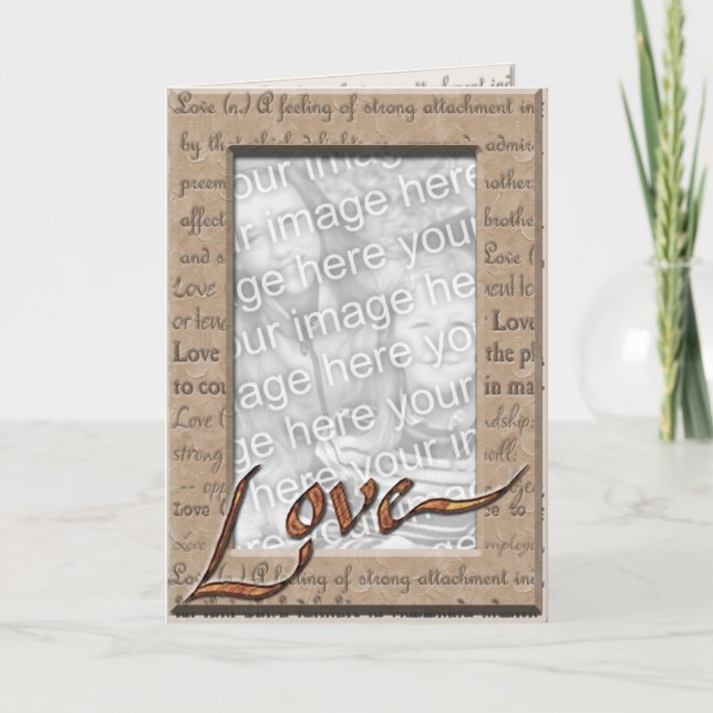 Cartão Ame e ame a foto (Frente)