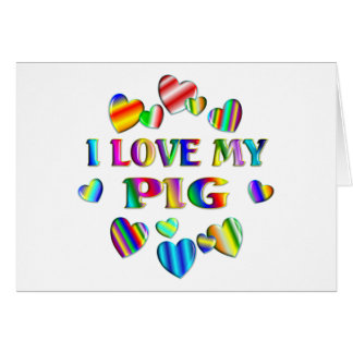 Cartão Ame meu porco