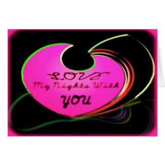 Cartão Ame minhas noites com você