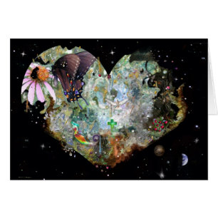 Cartão Ame o seu mundo!