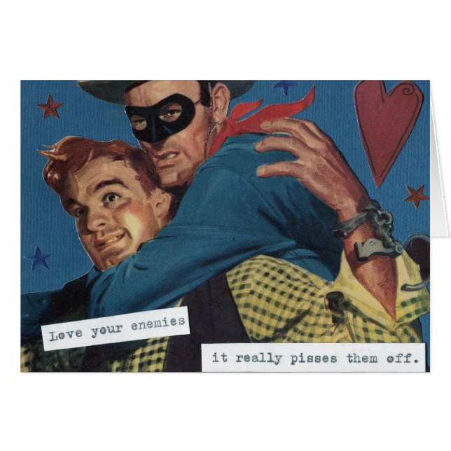 Cartão Ame seus inimigos (Frente Horizontal)