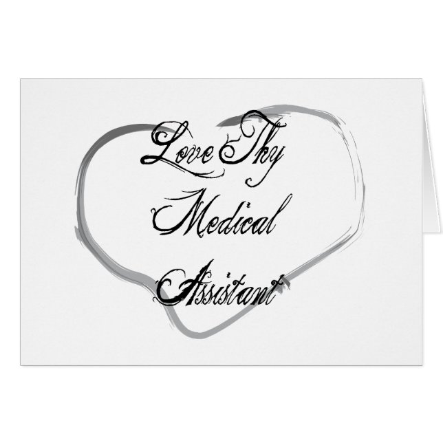 Cartão Ame Thy assistente médico (Frente Horizontal)