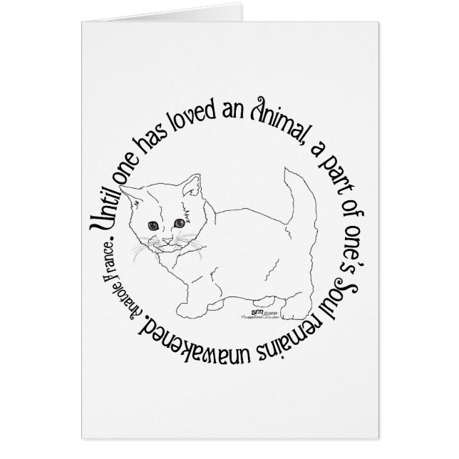 Cartão Ame um Gato (Frente)