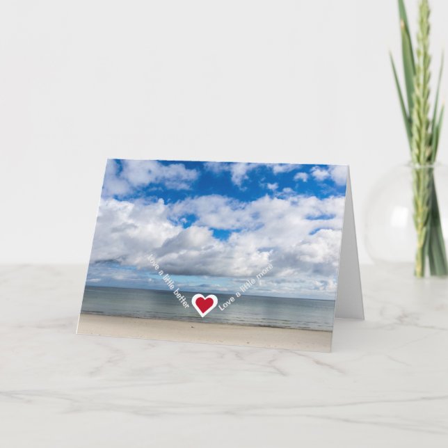 Cartão Ame um pouco melhor / mais Personalize (Frente)