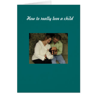 Cartão Ame uma criança