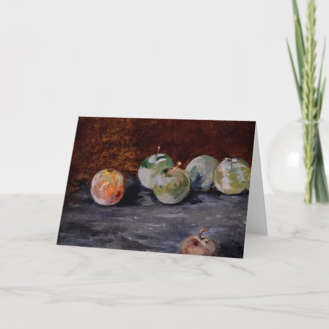 Cartão Ameixas | Édouard Manet (Frente)