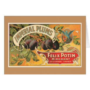 Cartão Ameixas Imperiais