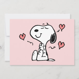Cartão Amendoins   Corações do Snoopy