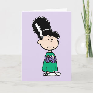 Cartão Amendoins Lucy Noiva de Frankenstein Halloween