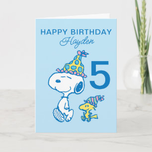 Cartão AMENDOINS   Snoopy Feliz Aniversário