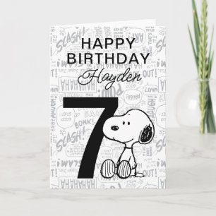 Cartão AMENDOINS   Snoopy Feliz Aniversário