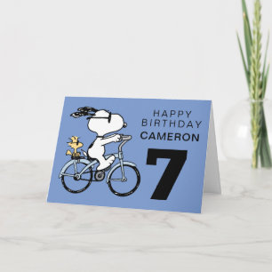 Cartão AMENDOINS   Snoopy Feliz Aniversário
