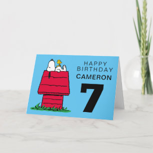 Cartão AMENDOINS   Snoopy Feliz Aniversário
