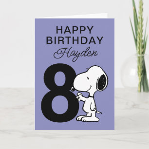 Cartão AMENDOINS   Snoopy Feliz Aniversário