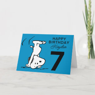 Cartão AMENDOINS   Snoopy Feliz Aniversário