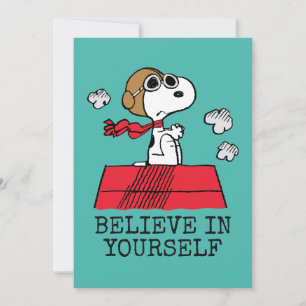 Cartão Amendoins   Snoopy o Ás Voador