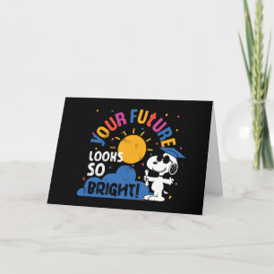 Cartão Amendoins Snoopy Seu Futuro Parece Tão Brilhante