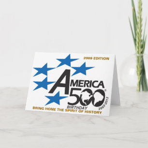 Cartão America500 Birthday 2009 Edition Bring Home The S