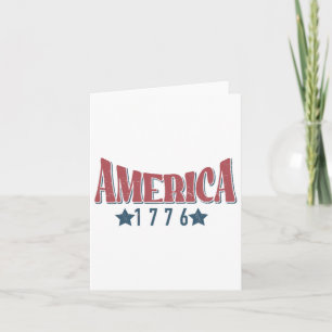 Cartão América 1776 Casa Do Livre 4 De Julho