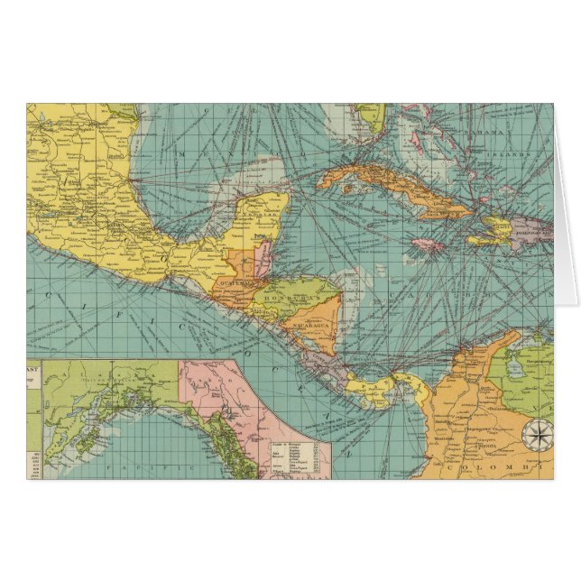 Cartão América Central (Frente Horizontal)