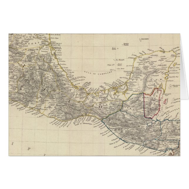 Cartão América Central, México (Frente Horizontal)