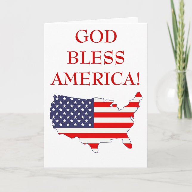 Cartão América deus abençoe (Frente)