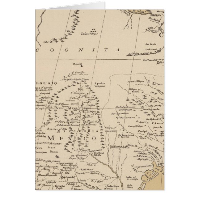 Cartão América do Norte, 1710 (Frente)